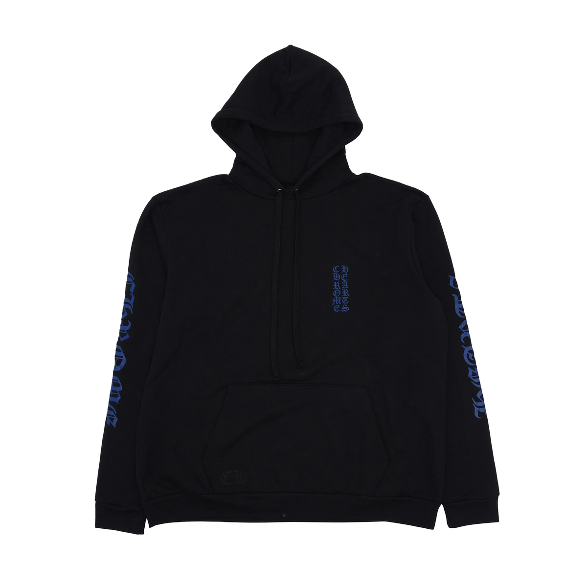 Chrome Hearts Vertical Logo Hoodie Black / Blue