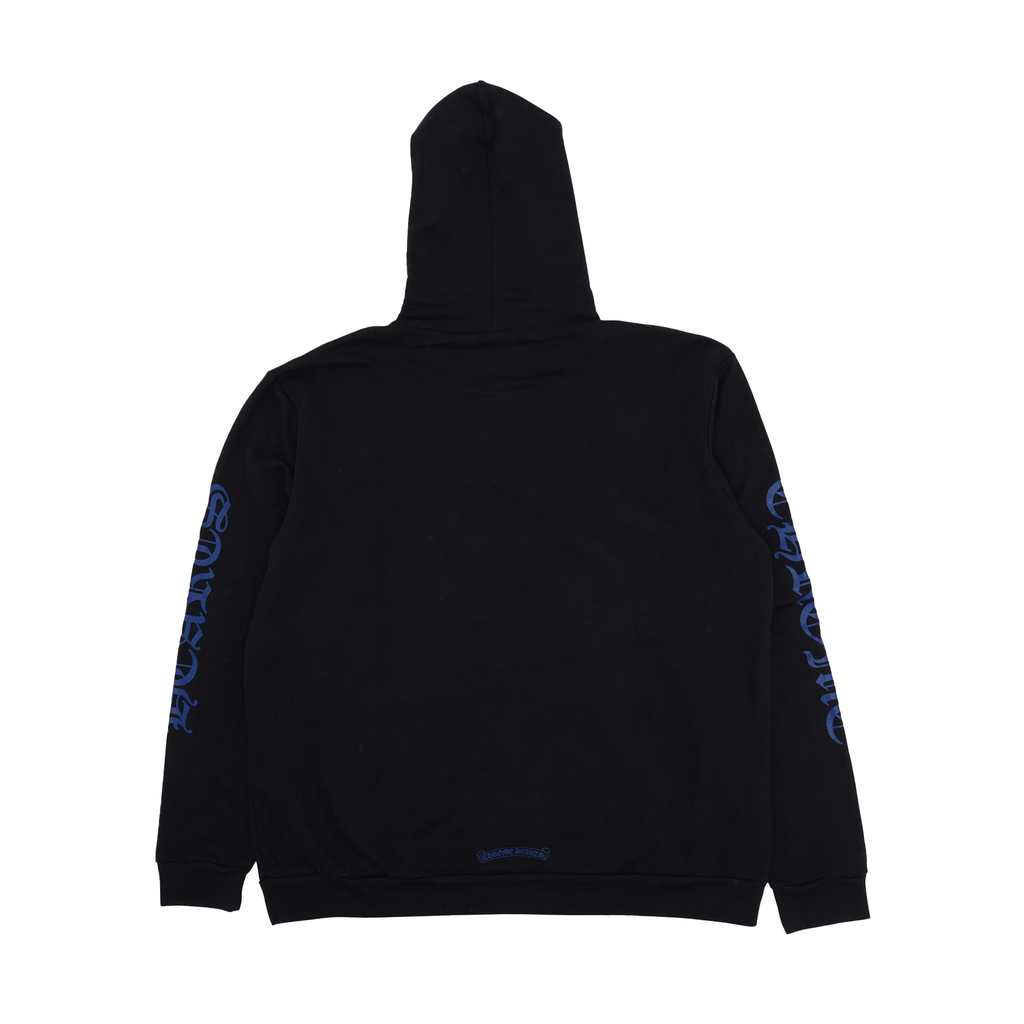 Chrome Hearts Vertical Logo Hoodie Black / Blue