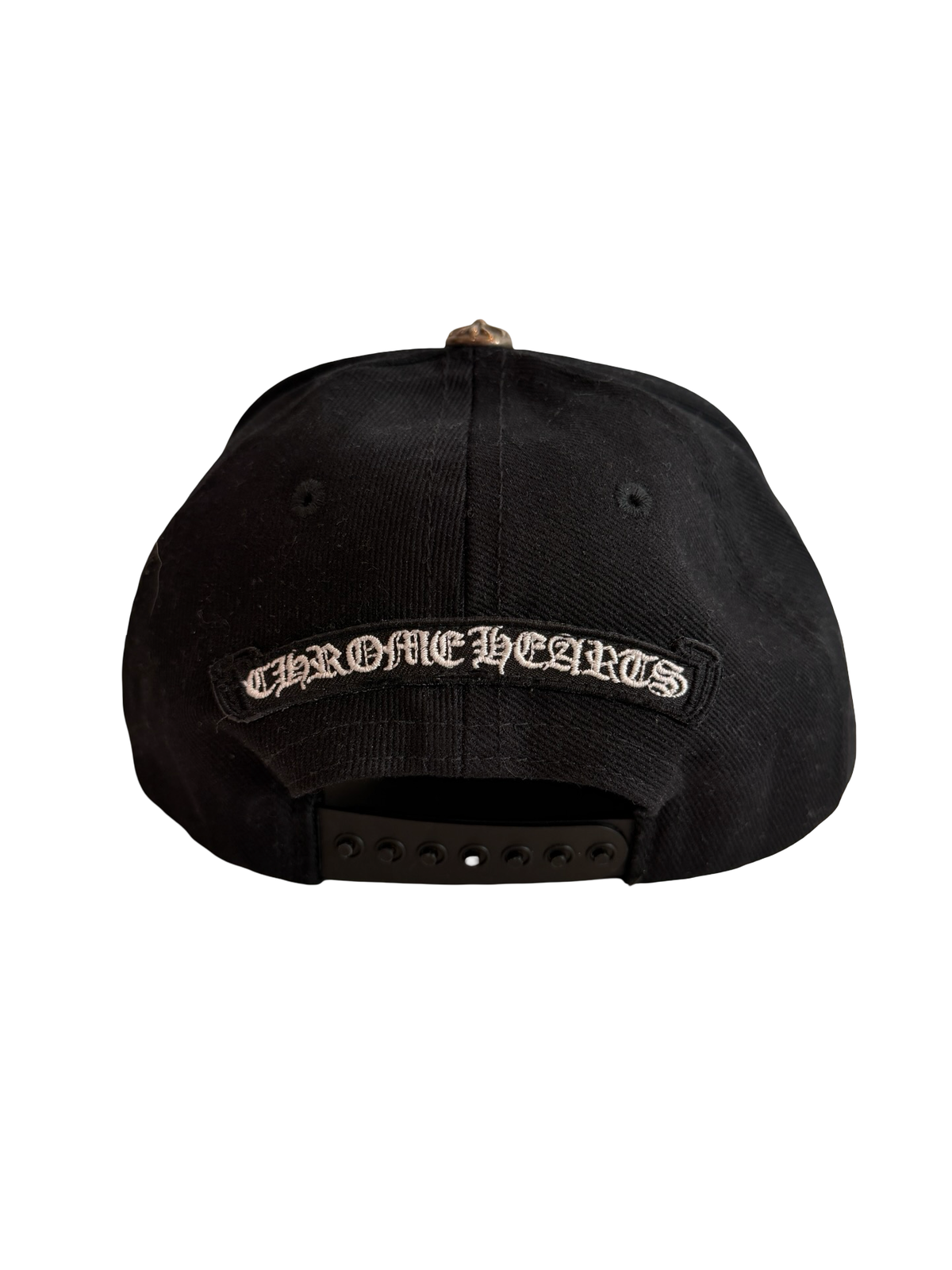 Chrome Hearts Vertical Logo Hat Black [USED]
