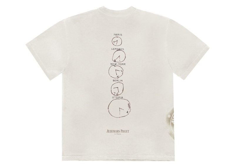 Travis Scott CJ x Audemars Piguet Time Zones Tee White