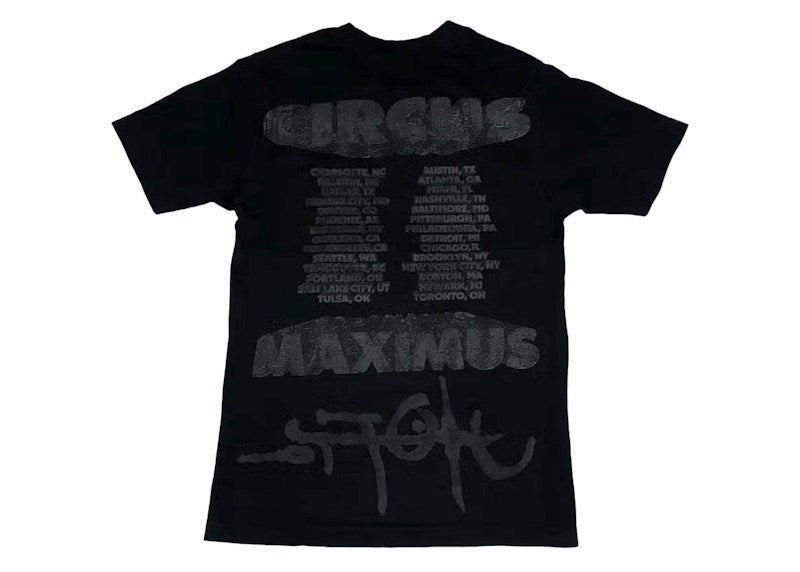 Travis Scott Utopia Circus Maximus 2023 Tour II Tee Black