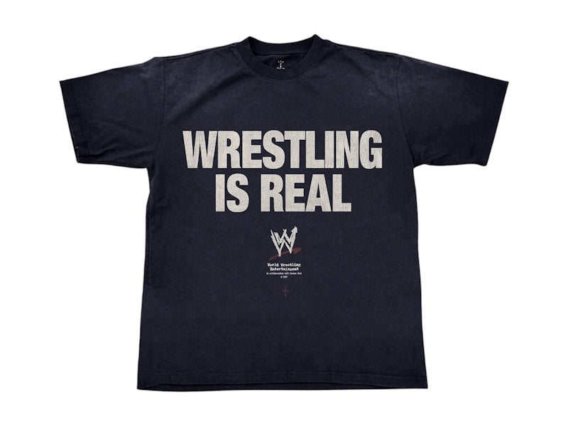 Travis Scott Wrestling Is Real T-shirt Black